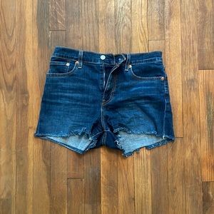 Levi Strauss dark wash shorts. Size 28